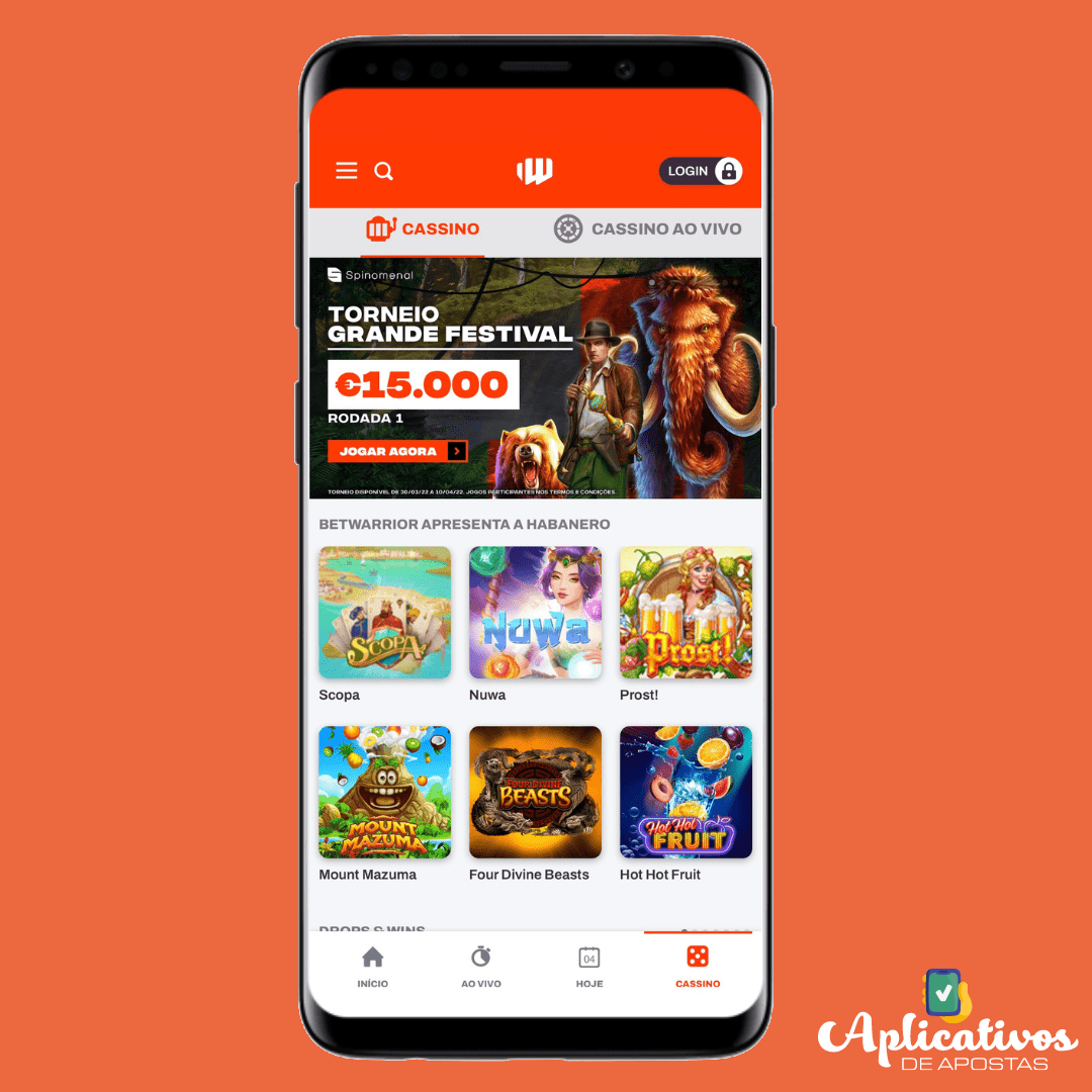 Betwarrior app cassino