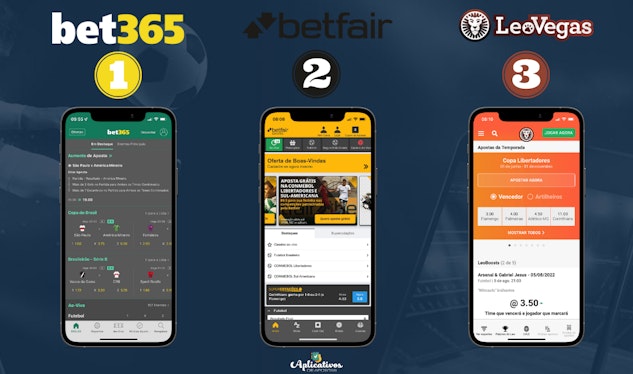 Em nossos testes Bet365 app Betfair app e Leo Vegas app foram os melhoresd aplicativos de apostas para i Phone